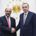 Recep Tayyip Erdogan et Martin Schulz.