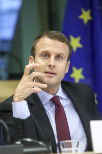 Emmanuel Macron, l'outsider pro-européen. © © European Union 2014