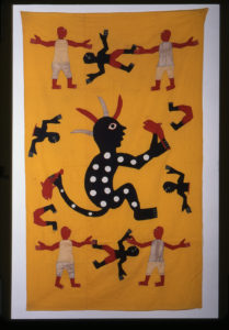 Teinture originaire du Bénin, prise en photo entre 1960 et 1990.