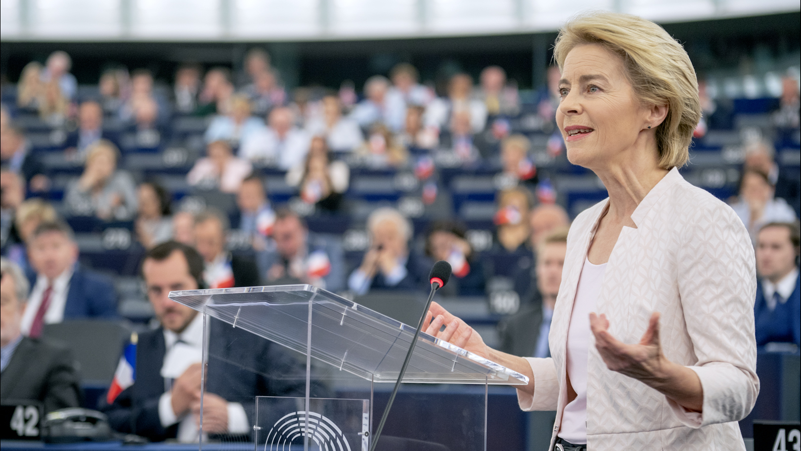 Ursula Von der Leyen au Parlement européen